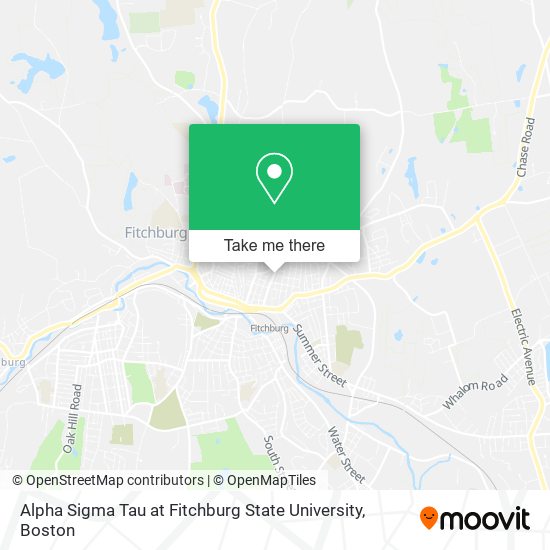 Alpha Sigma Tau at Fitchburg State University map