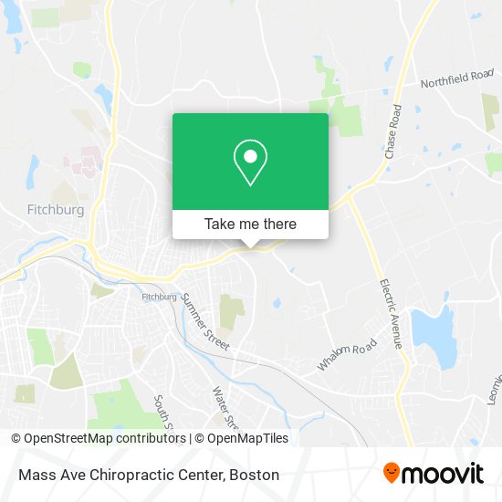 Mass Ave Chiropractic Center map