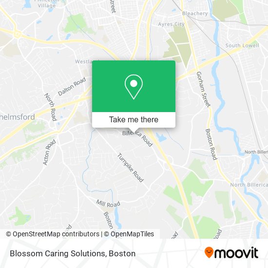 Mapa de Blossom Caring Solutions