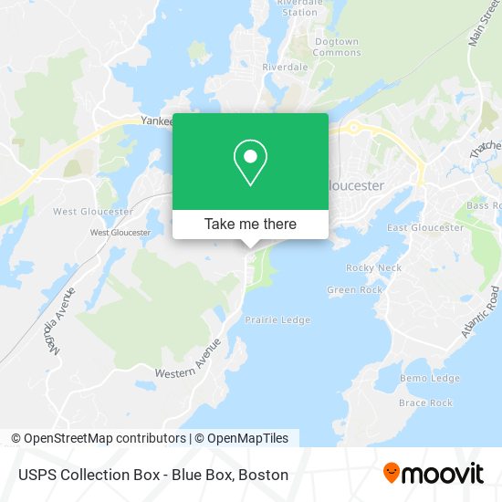 USPS Collection Box - Blue Box map