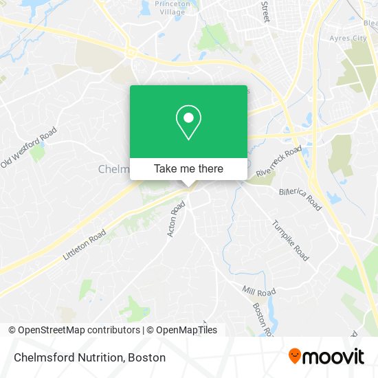 Chelmsford Nutrition map