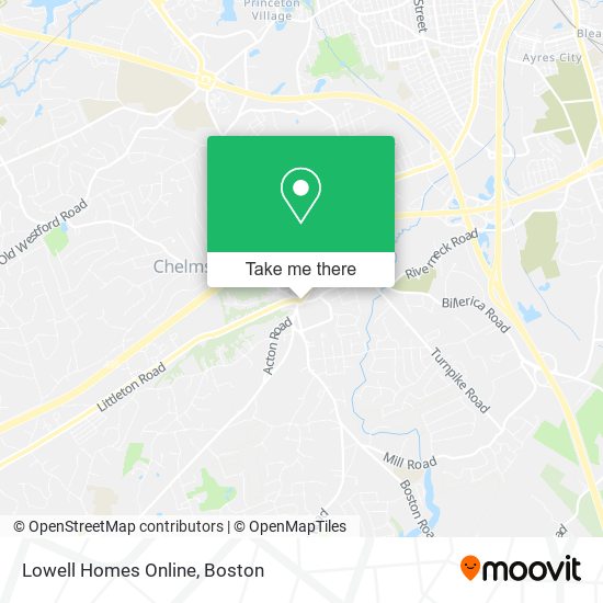 Lowell Homes Online map