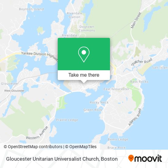 Gloucester Unitarian Universalist Church map