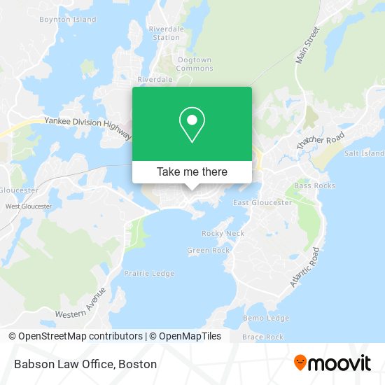 Babson Law Office map