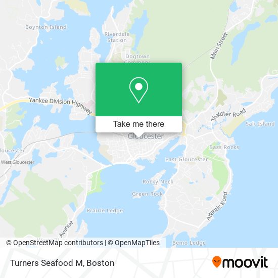 Turners Seafood M map