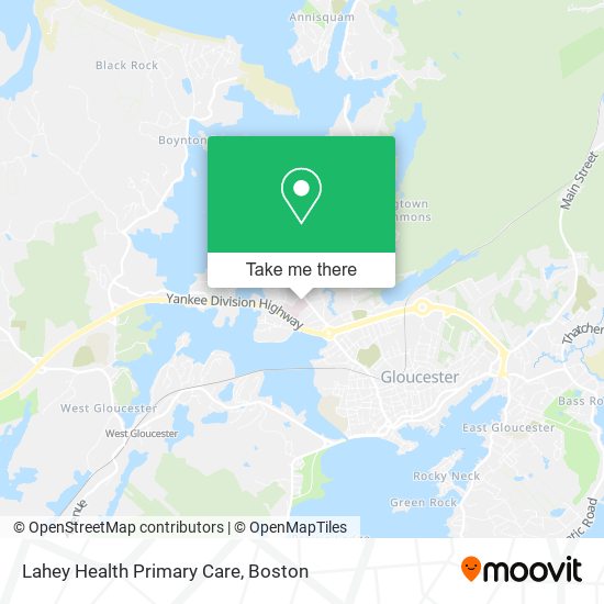 Lahey Health Primary Care map