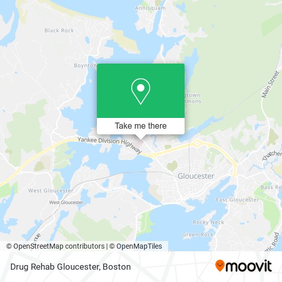 Drug Rehab Gloucester map