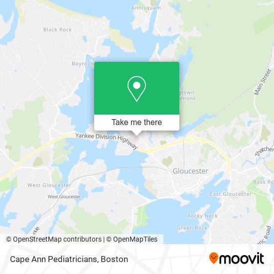 Cape Ann Pediatricians map