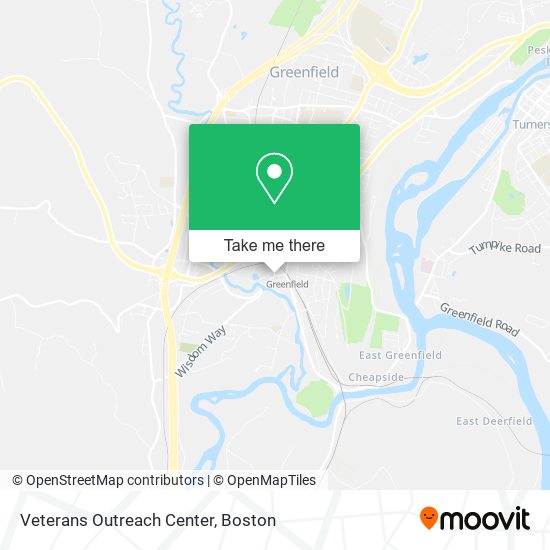 Veterans Outreach Center map