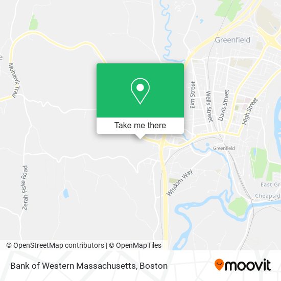 Bank of Western Massachusetts map