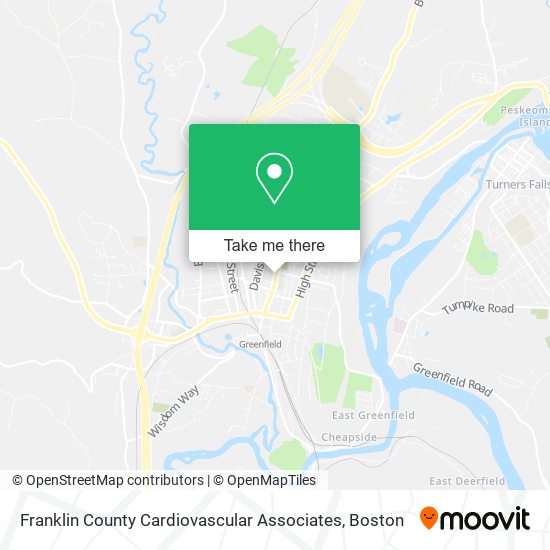 Mapa de Franklin County Cardiovascular Associates