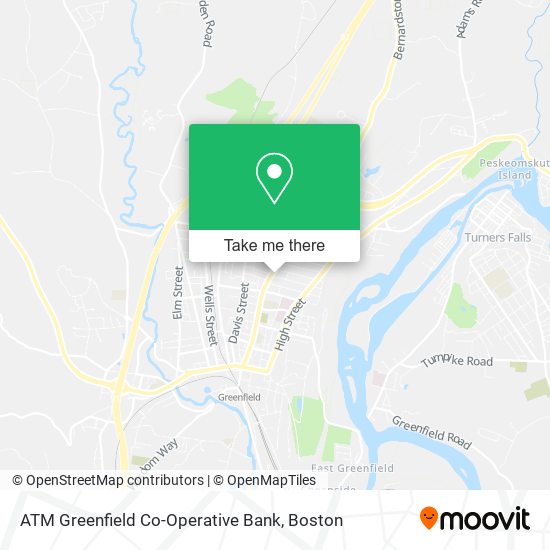 ATM Greenfield Co-Operative Bank map