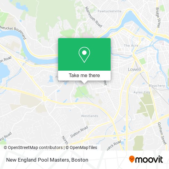 Mapa de New England Pool Masters