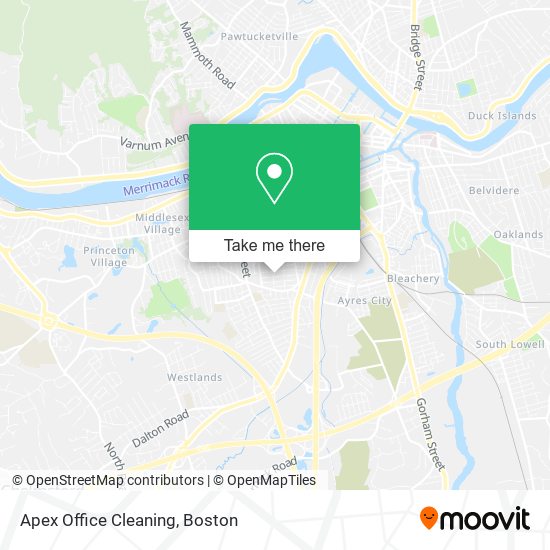 Apex Office Cleaning map