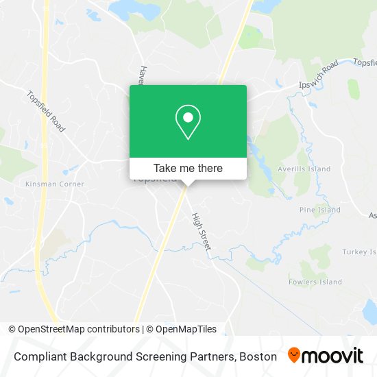 Mapa de Compliant Background Screening Partners