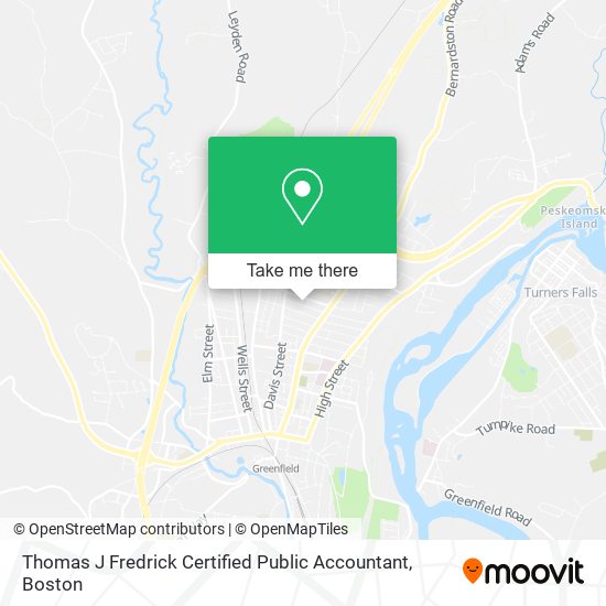 Thomas J Fredrick Certified Public Accountant map