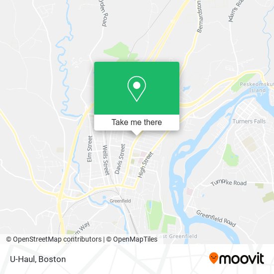 U-Haul map