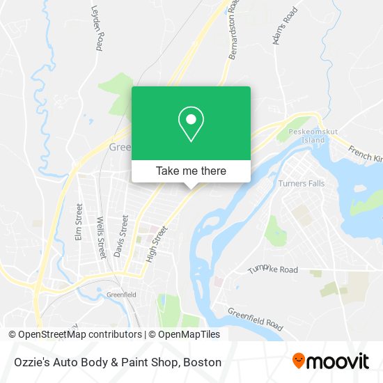 Ozzie's Auto Body & Paint Shop map