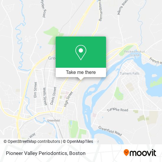 Pioneer Valley Periodontics map