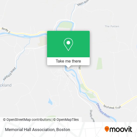 Memorial Hall Association map