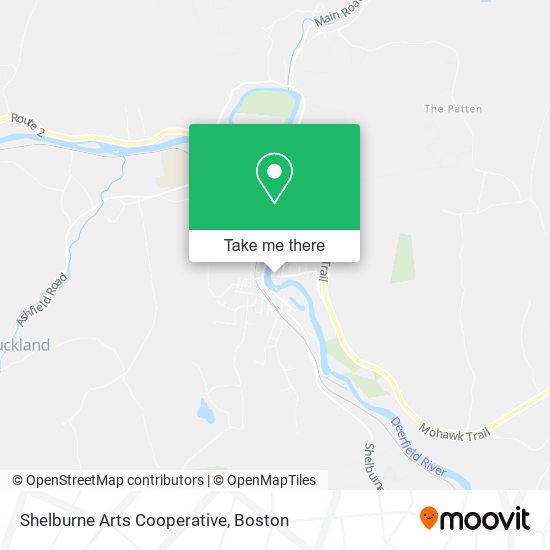 Shelburne Arts Cooperative map