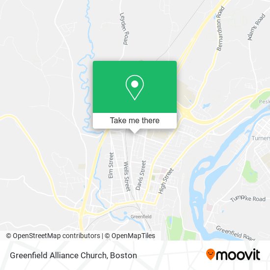 Greenfield Alliance Church map