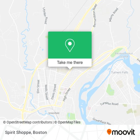 Spirit Shoppe map