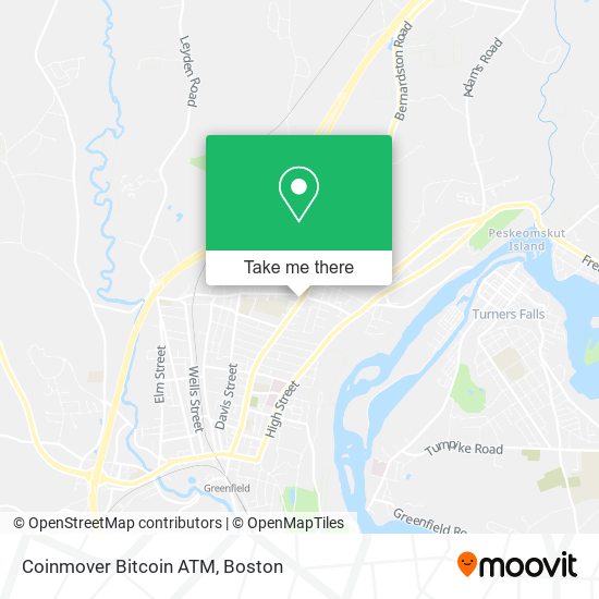 Mapa de Coinmover Bitcoin ATM