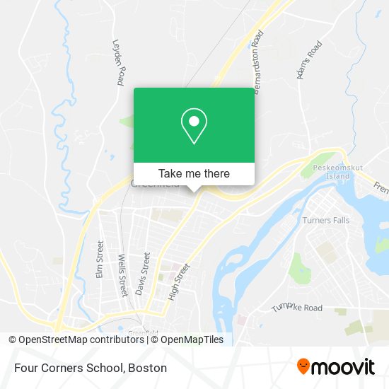 Four Corners School map