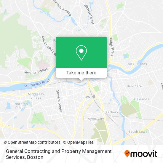 General Contracting and Property Management Services map