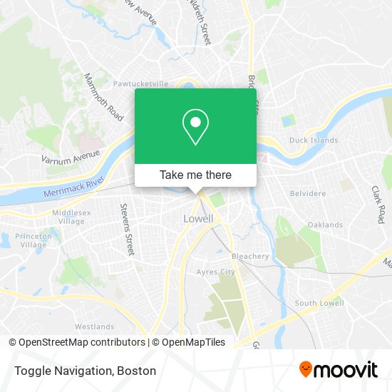 Mapa de Toggle Navigation