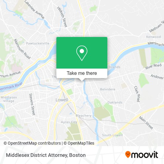 Mapa de Middlesex District Attorney