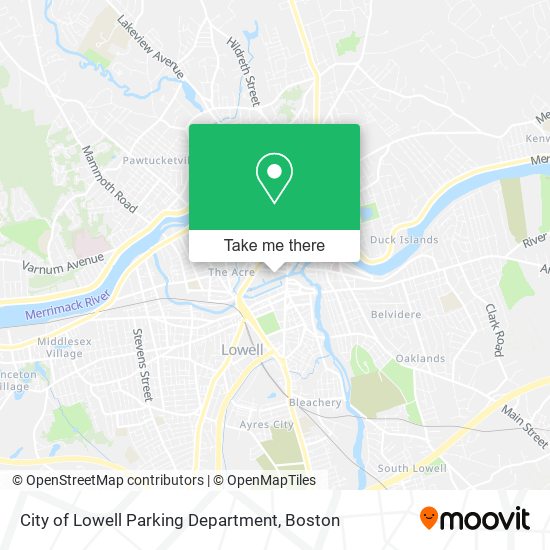 Mapa de City of Lowell Parking Department