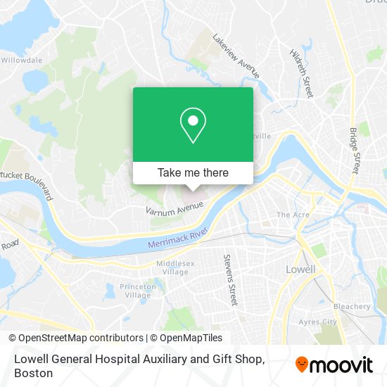 Lowell General Hospital Auxiliary and Gift Shop map