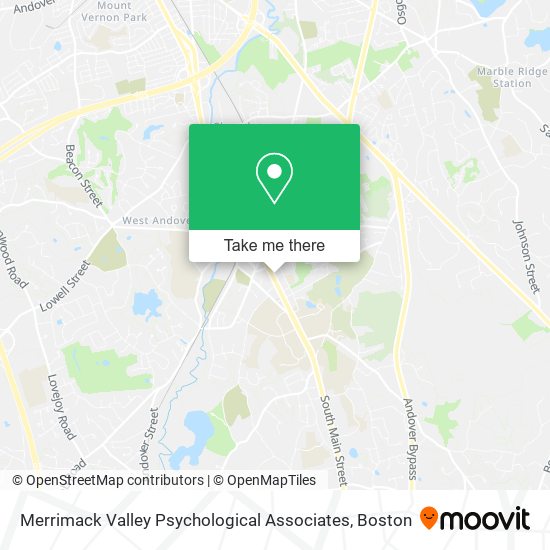 Mapa de Merrimack Valley Psychological Associates