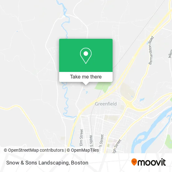 Snow & Sons Landscaping map