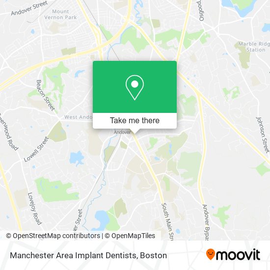 Mapa de Manchester Area Implant Dentists