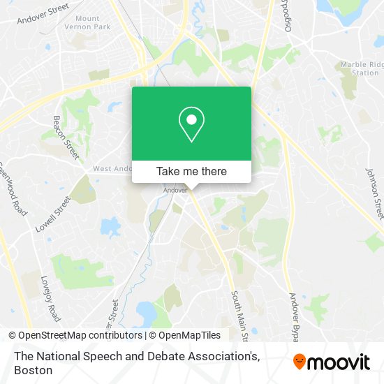 The National Speech and Debate Association's map