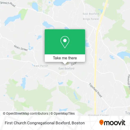 First Church Congregational Boxford map