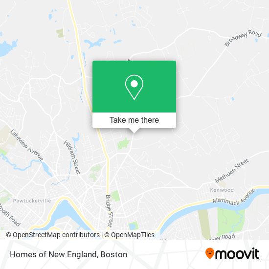 Homes of New England map