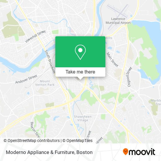 Moderno Appliance & Furniture map