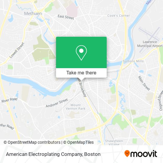 Mapa de American Electroplating Company