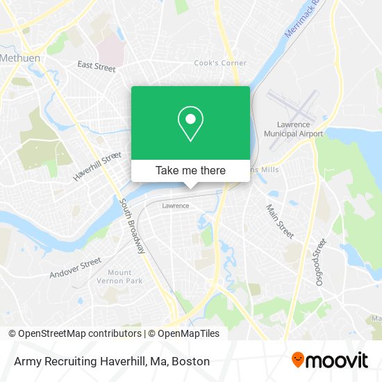 Army Recruiting Haverhill, Ma map