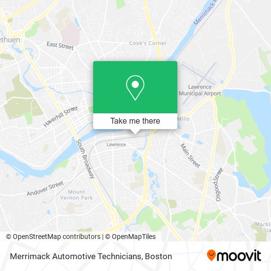 Merrimack Automotive Technicians map