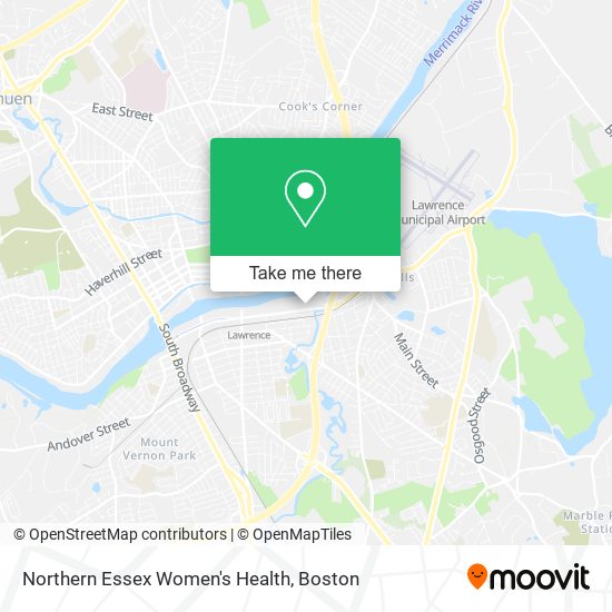 Northern Essex Women's Health map