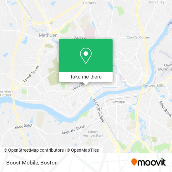 Mapa de Boost Mobile