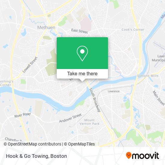 Mapa de Hook & Go Towing