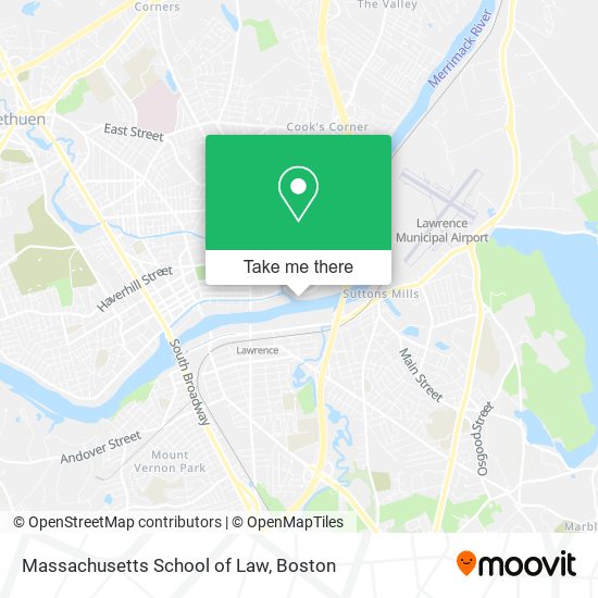 Massachusetts School of Law map