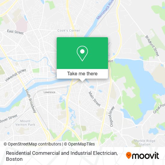 Residential Commercial and Industrial Electrician map