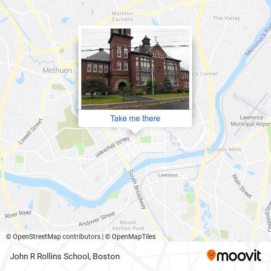 John R Rollins School map